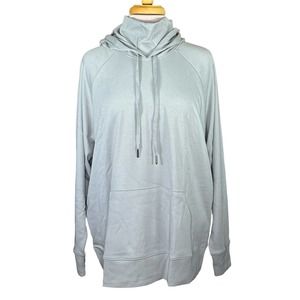 Universal Standard Women’s Funnel Neck Gray Hoodie Medium = 18-20